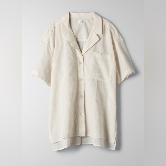 Aritzia Wilfred Atticus Short Sleeve Button-Up - Picture 2 of 8